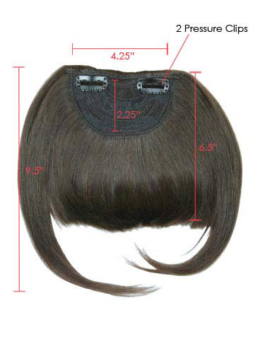 Bold & Blunt Clip In Hair Fringe Clip-in Hair Fringe details showing lace net and clips